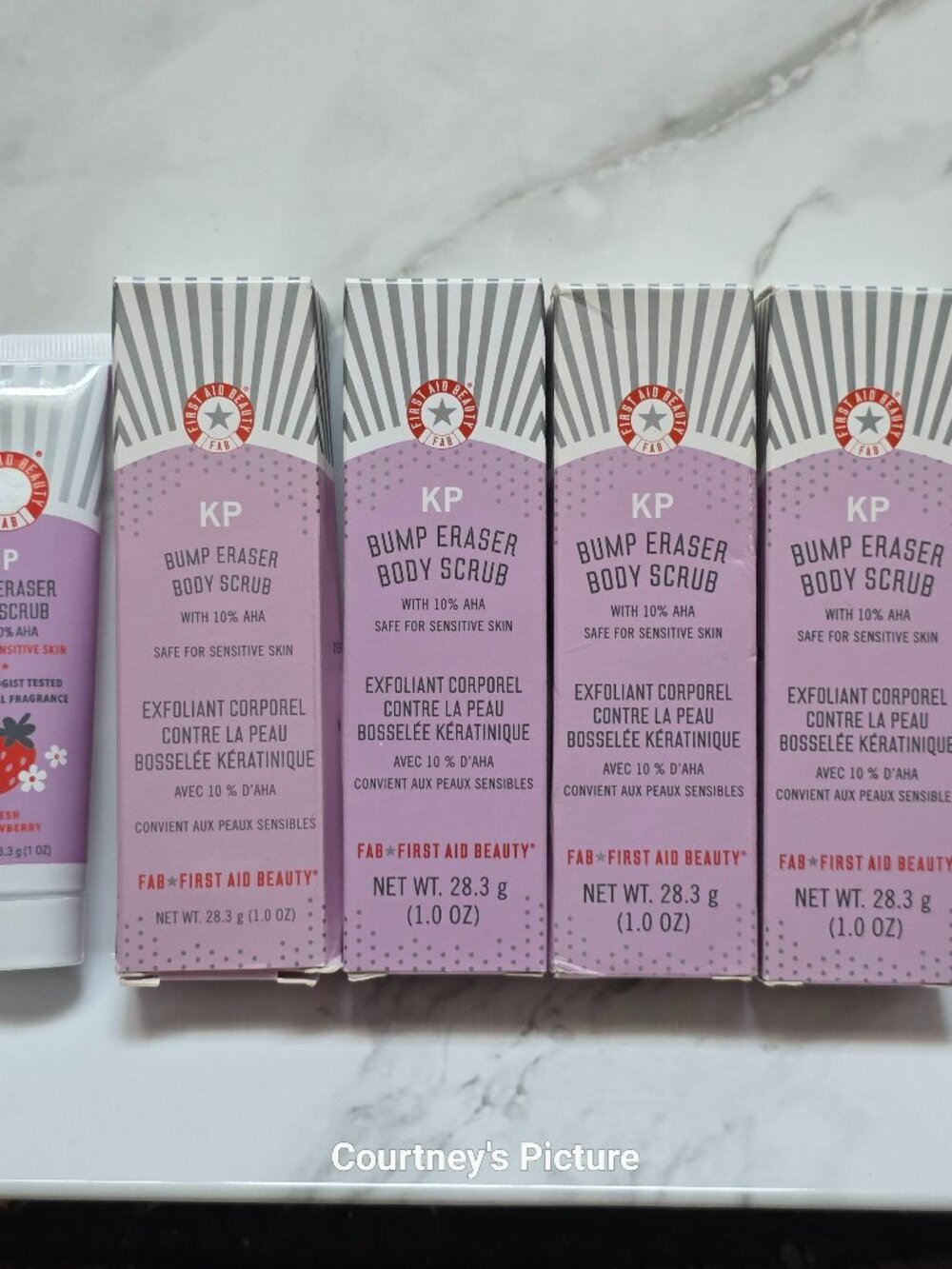 5 x KP FIRST AID BEAUTY Body Scrubs (1 oz. each)